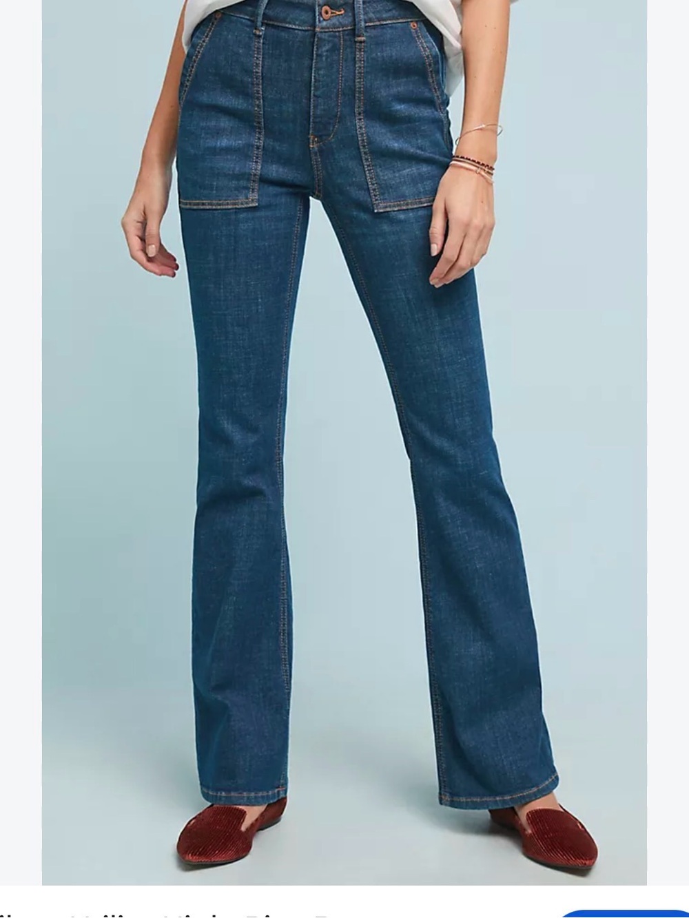 Anthropologie Pilcro Dark Blue Boot-Cut Jeans